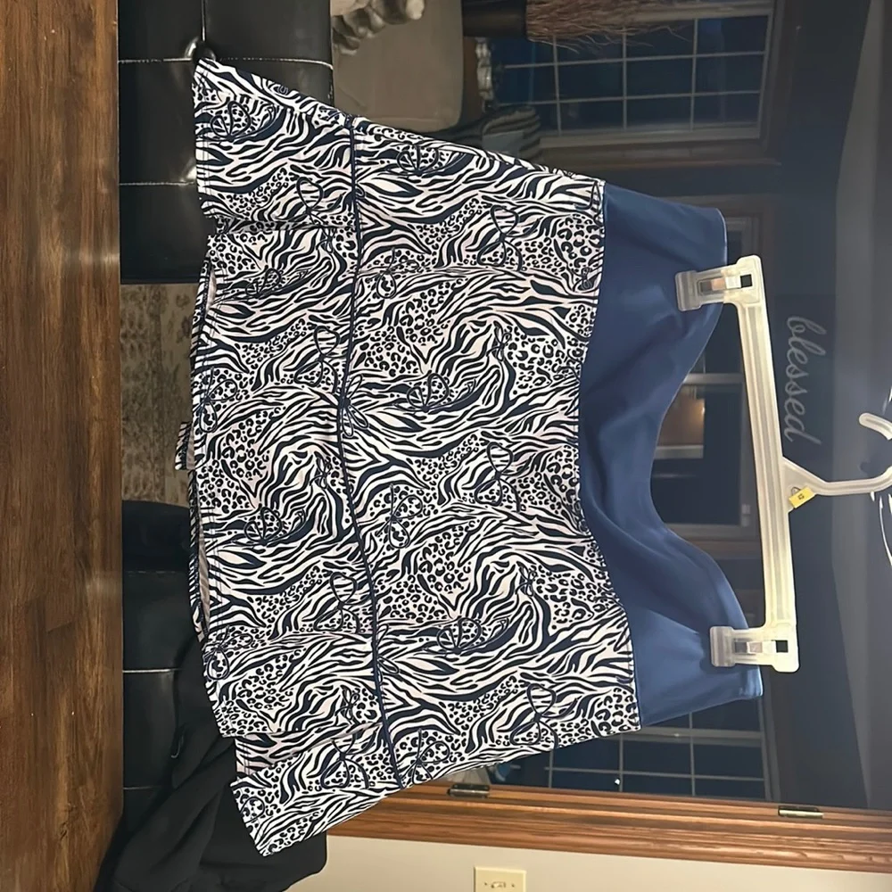 Birdies Size XL golf skort. Blue/white - Picture 1 of 5